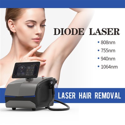 808nm Portable Diode Laser Mesin hair removal permanen