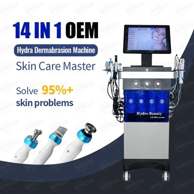 14 in 1 Hydra Facial DermabrasiAqua Peeling Machine