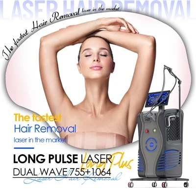 Rambut Laser Pulse Long Pulse 106nm 755nm